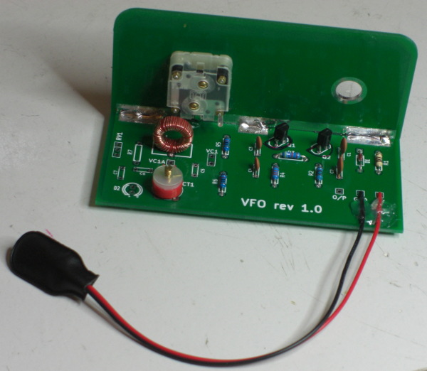 VFO pcb mostly populated