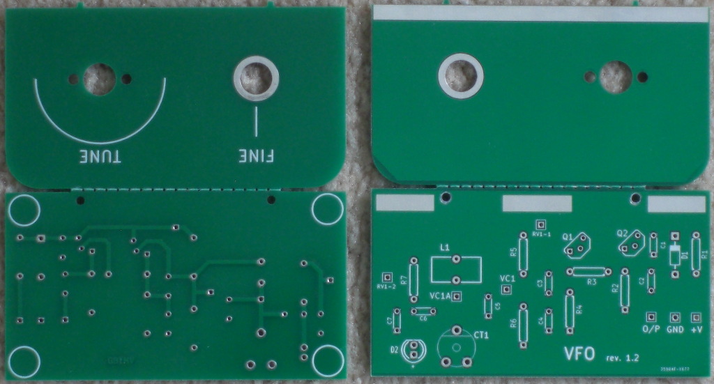 VFO pcb rev 1.2