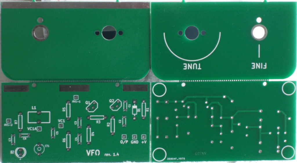 VFO pcb rev 1.4