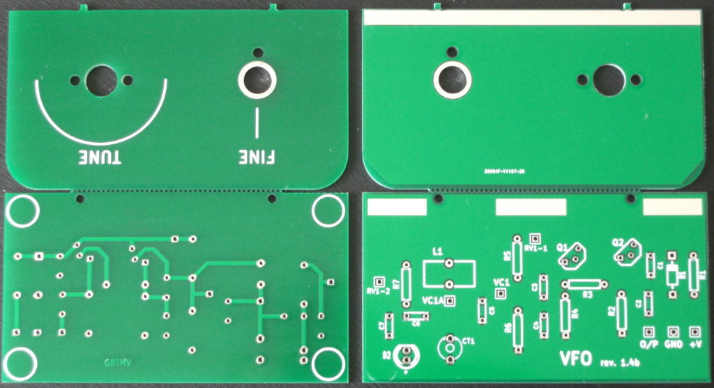 VFO pcb rev 1.4b